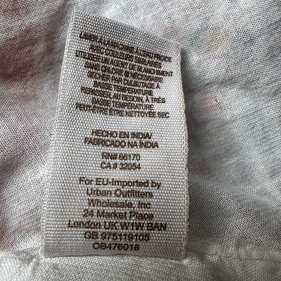 Free People Cut Away Silver Sun Printed Long Sleeve Dress size small - Picture 7 of 7